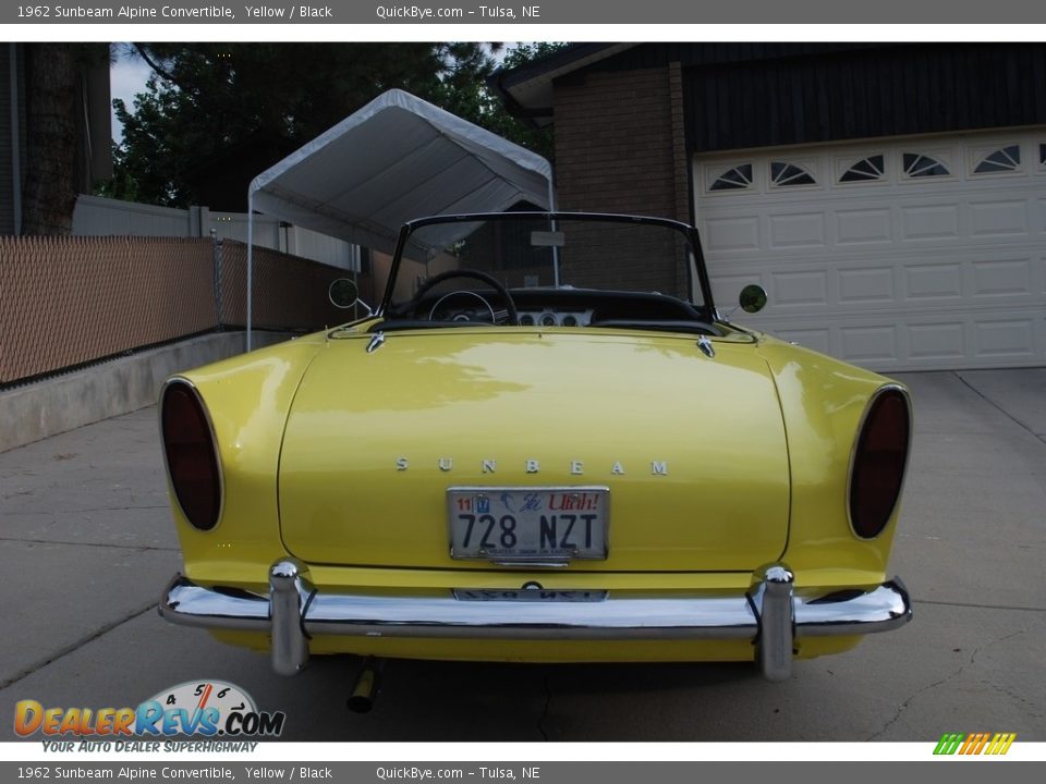 1962 Sunbeam Alpine Convertible Yellow / Black Photo #14