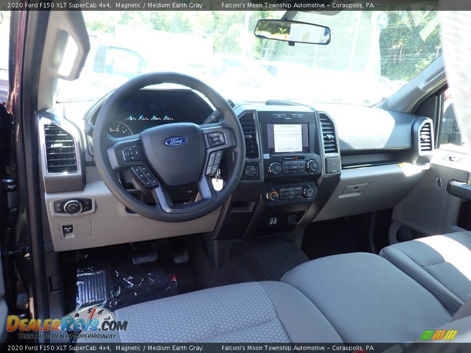2020 Ford F150 XLT SuperCab 4x4 Magnetic / Medium Earth Gray Photo #12