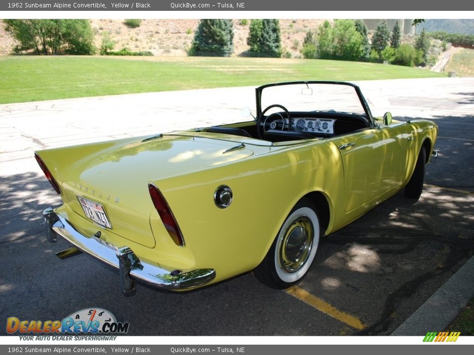 1962 Sunbeam Alpine Convertible Yellow / Black Photo #16