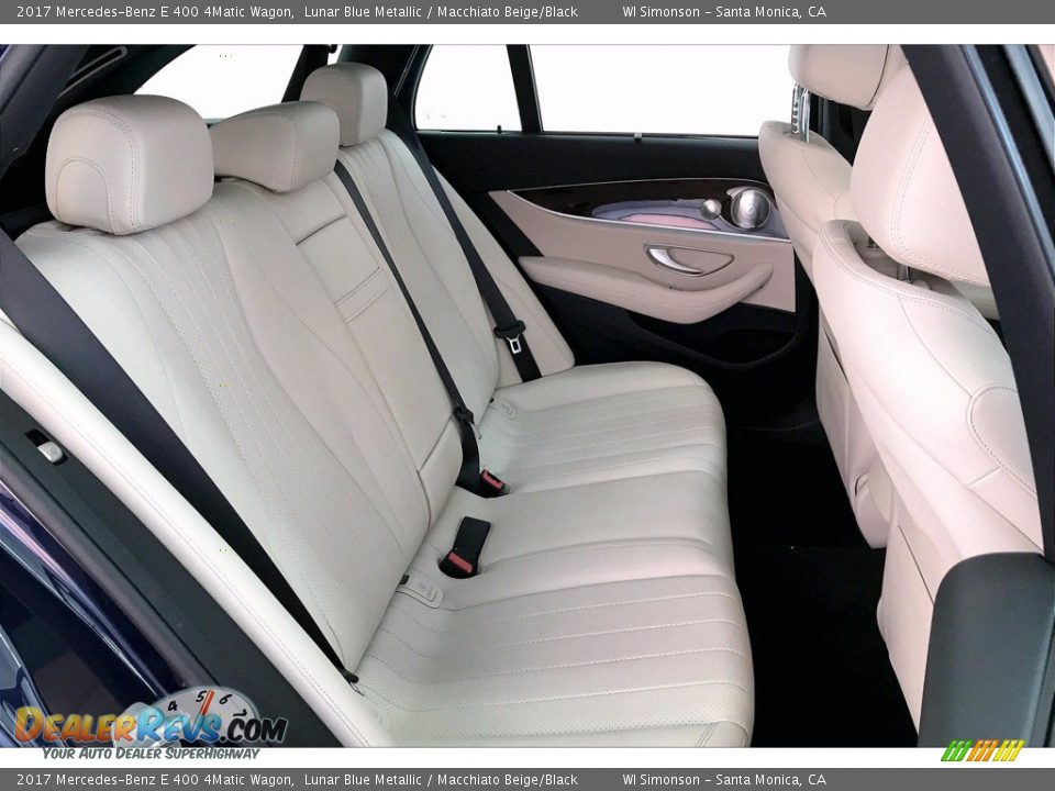 2017 Mercedes-Benz E 400 4Matic Wagon Lunar Blue Metallic / Macchiato Beige/Black Photo #13