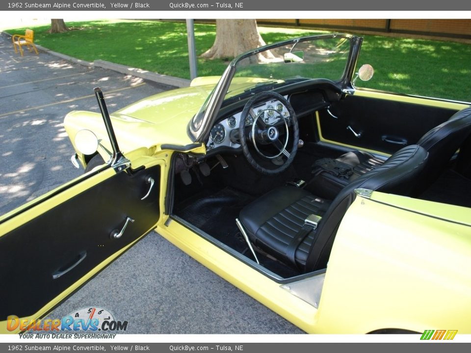 Black Interior - 1962 Sunbeam Alpine Convertible Photo #18