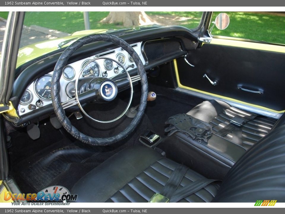 Black Interior - 1962 Sunbeam Alpine Convertible Photo #20