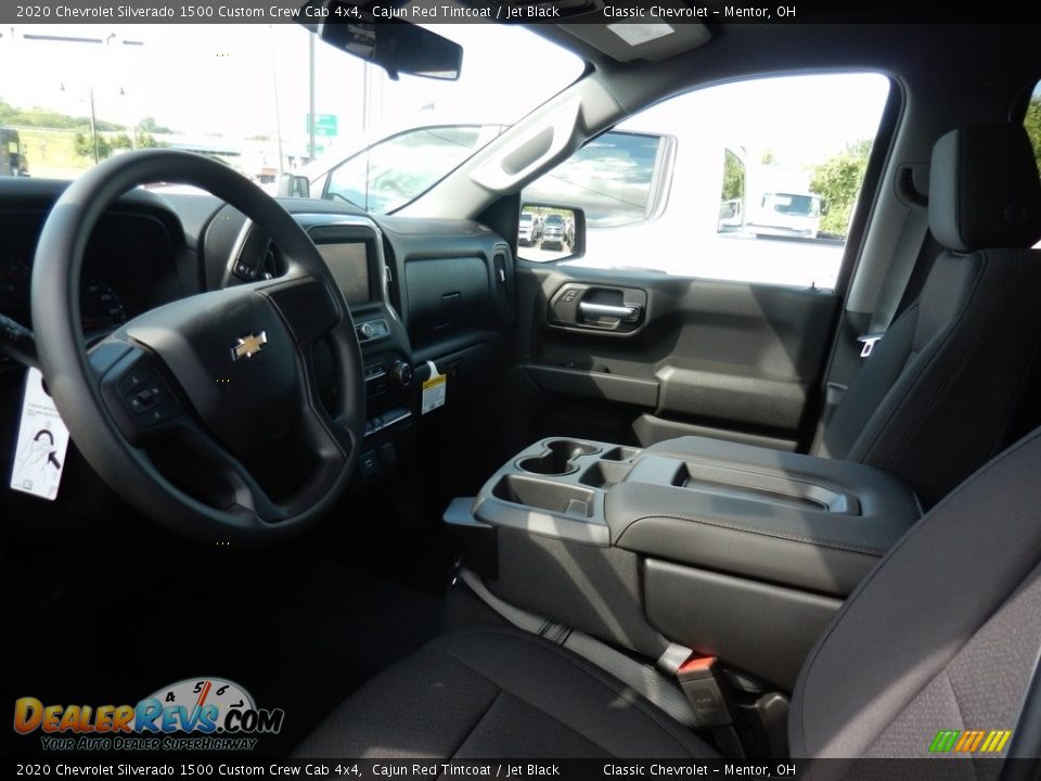 2020 Chevrolet Silverado 1500 Custom Crew Cab 4x4 Cajun Red Tintcoat / Jet Black Photo #7
