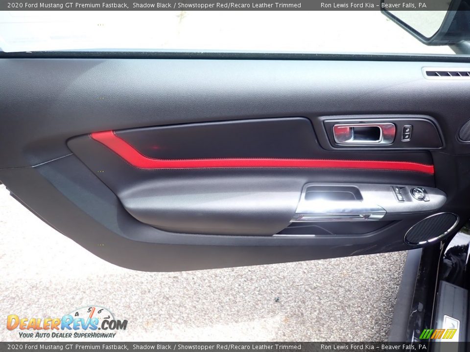 Door Panel of 2020 Ford Mustang GT Premium Fastback Photo #17