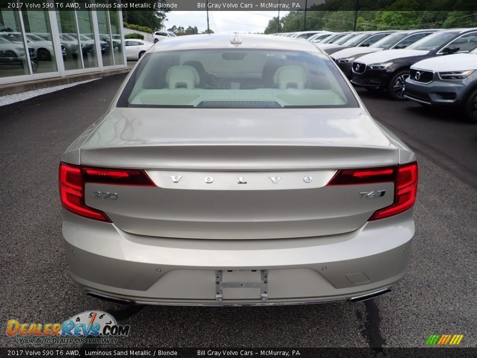 2017 Volvo S90 T6 AWD Luminous Sand Metallic / Blonde Photo #4