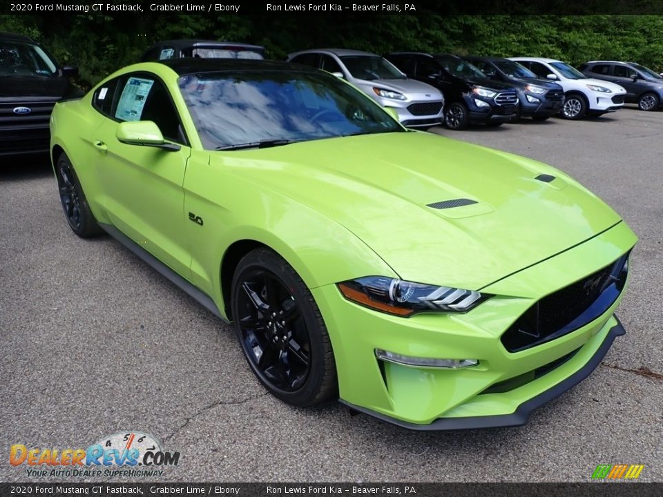 2020 Ford Mustang GT Fastback Grabber Lime / Ebony Photo #3