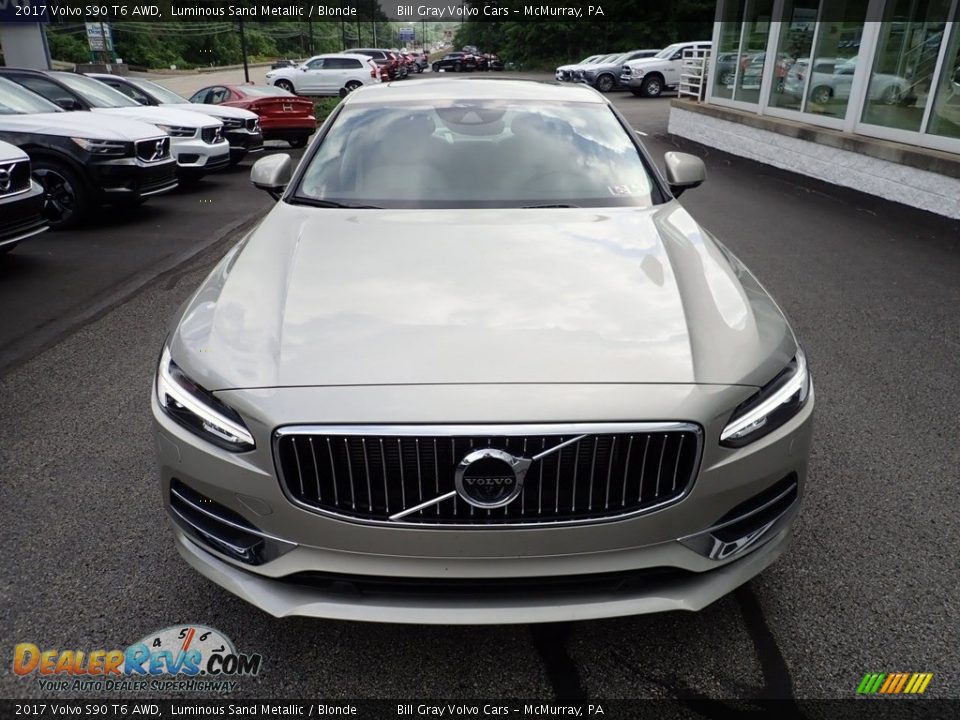 2017 Volvo S90 T6 AWD Luminous Sand Metallic / Blonde Photo #9