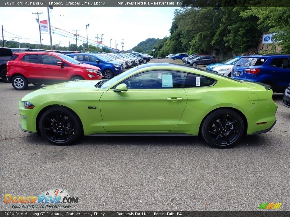 2020 Ford Mustang GT Fastback Grabber Lime / Ebony Photo #6