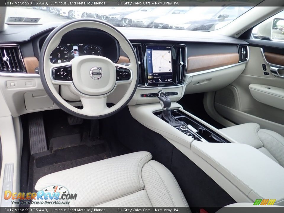 Blonde Interior - 2017 Volvo S90 T6 AWD Photo #17