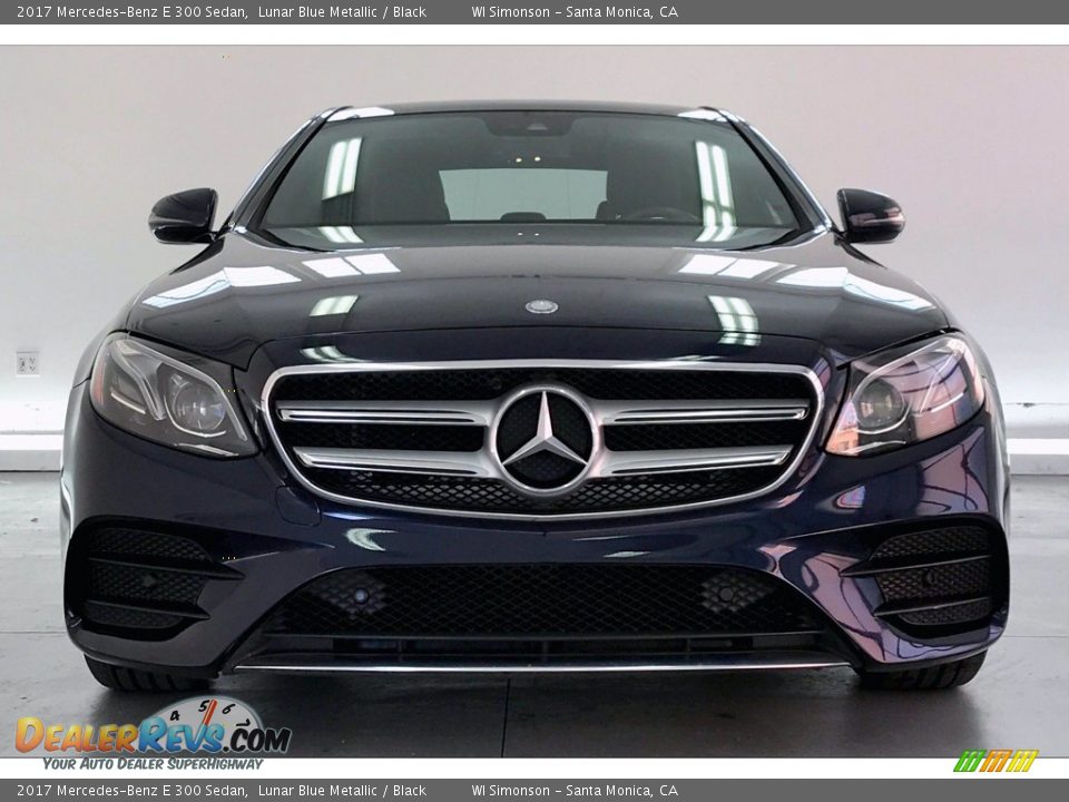 2017 Mercedes-Benz E 300 Sedan Lunar Blue Metallic / Black Photo #2