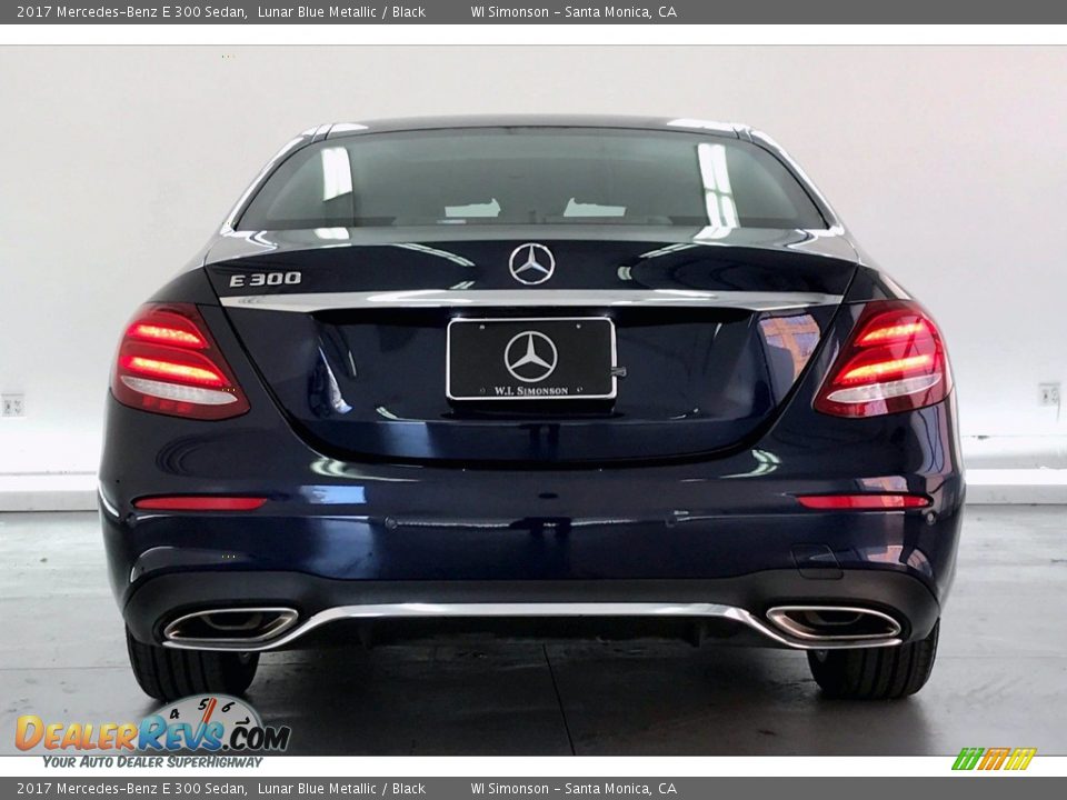 2017 Mercedes-Benz E 300 Sedan Lunar Blue Metallic / Black Photo #3