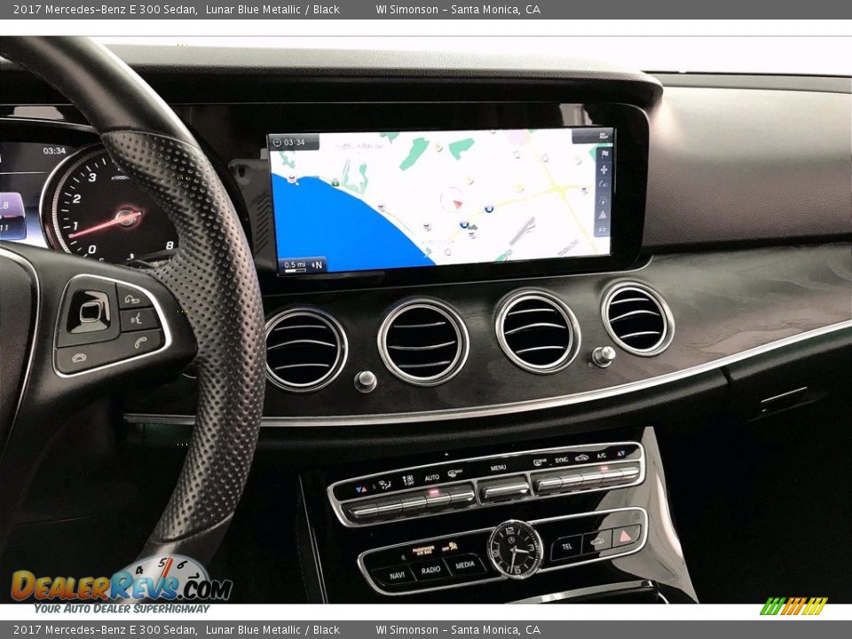 2017 Mercedes-Benz E 300 Sedan Lunar Blue Metallic / Black Photo #5