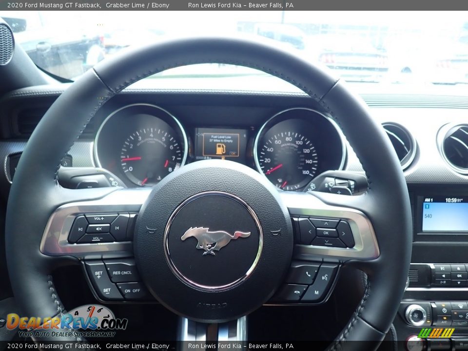 2020 Ford Mustang GT Fastback Grabber Lime / Ebony Photo #19