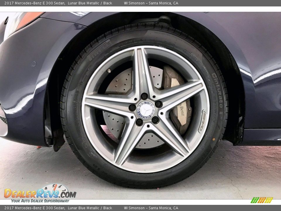 2017 Mercedes-Benz E 300 Sedan Lunar Blue Metallic / Black Photo #8