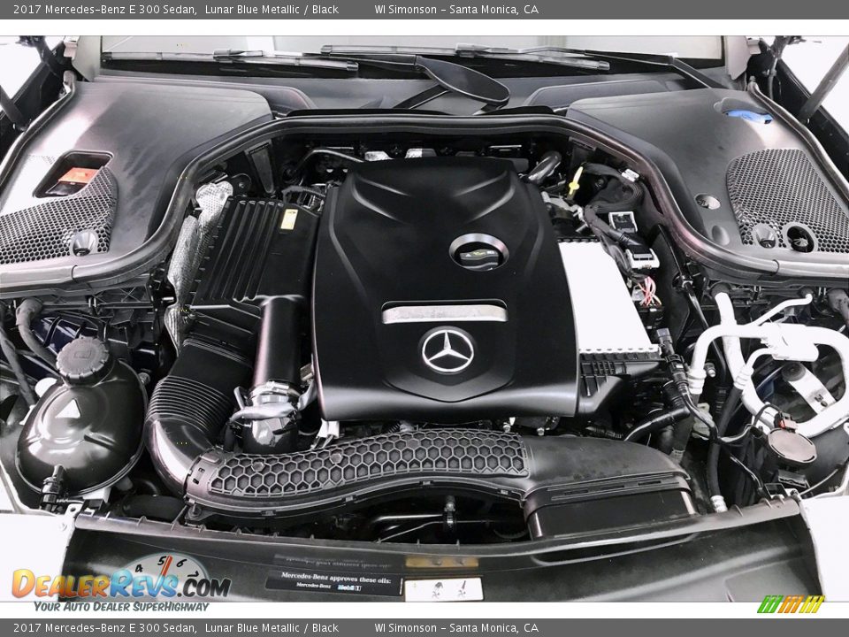 2017 Mercedes-Benz E 300 Sedan Lunar Blue Metallic / Black Photo #9