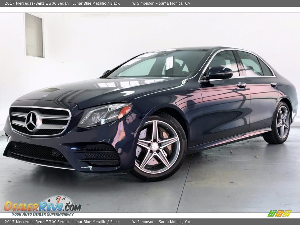 2017 Mercedes-Benz E 300 Sedan Lunar Blue Metallic / Black Photo #12