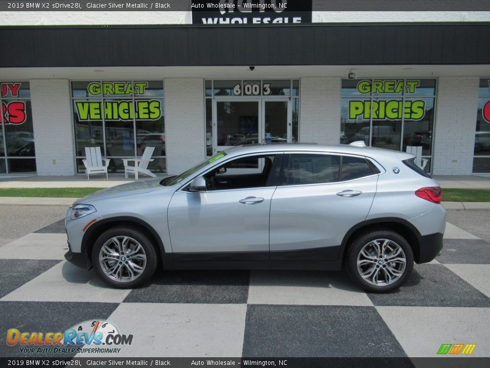2019 BMW X2 sDrive28i Glacier Silver Metallic / Black Photo #1
