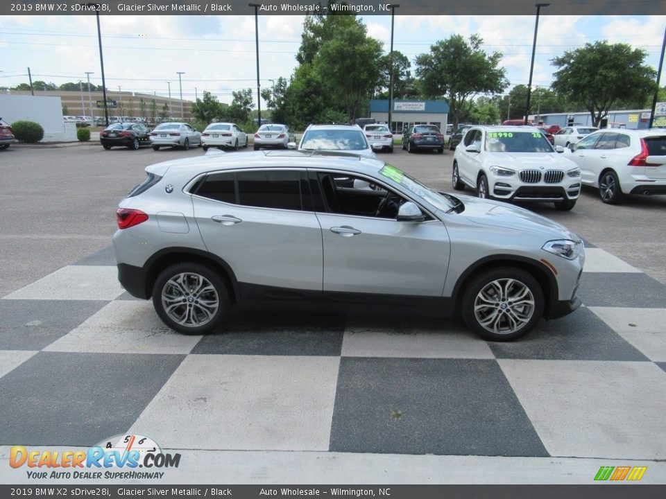 2019 BMW X2 sDrive28i Glacier Silver Metallic / Black Photo #3