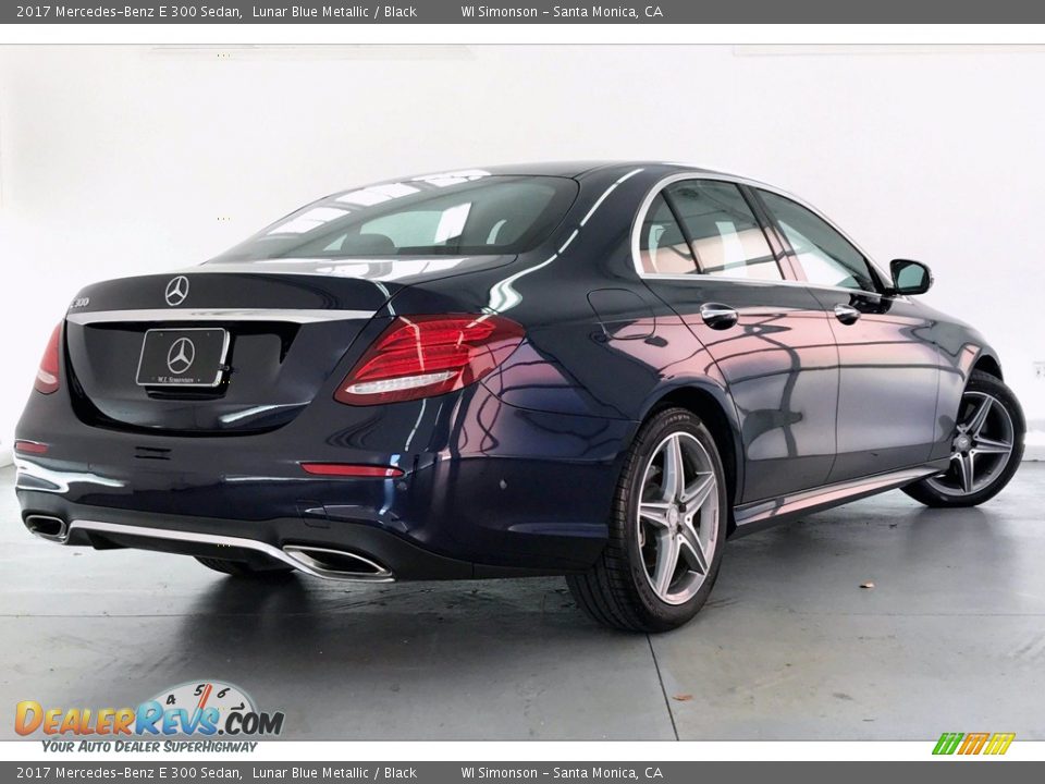 2017 Mercedes-Benz E 300 Sedan Lunar Blue Metallic / Black Photo #16