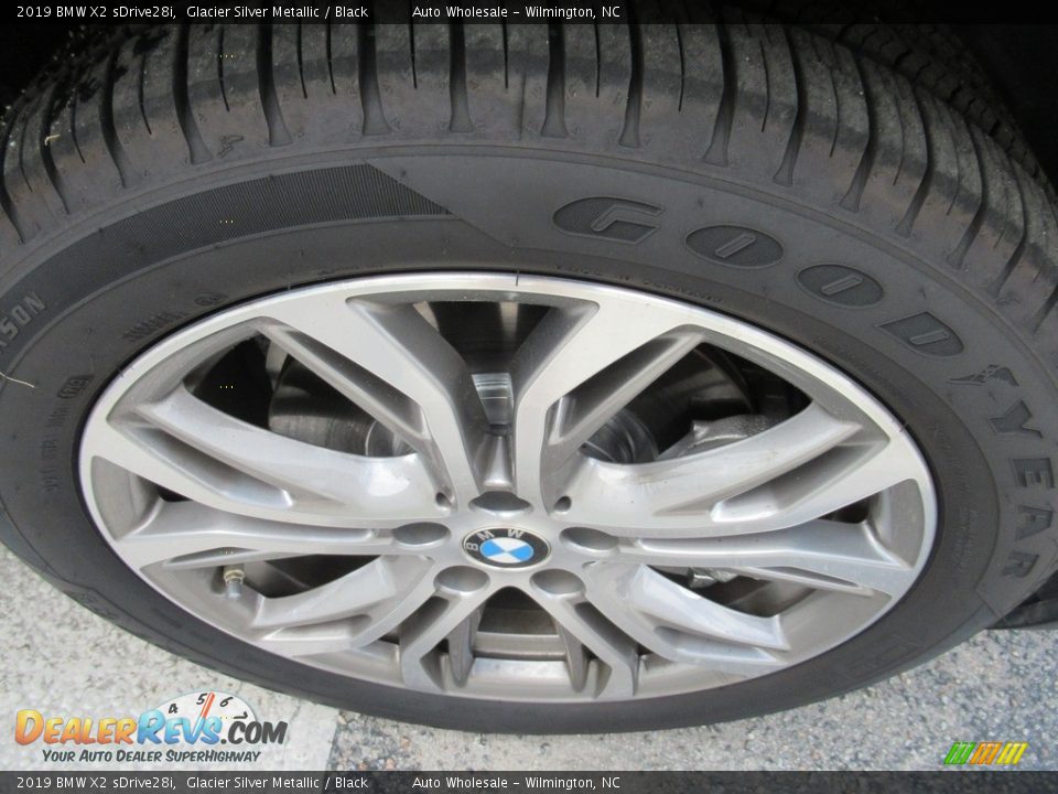 2019 BMW X2 sDrive28i Glacier Silver Metallic / Black Photo #7