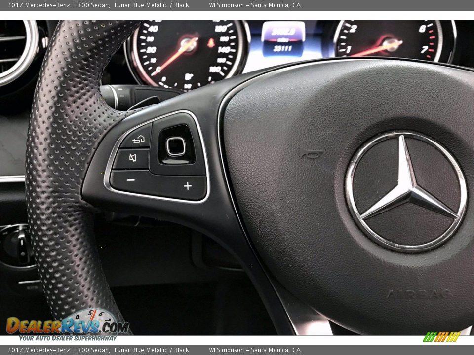 2017 Mercedes-Benz E 300 Sedan Lunar Blue Metallic / Black Photo #18