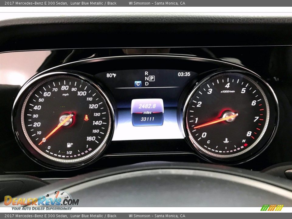 2017 Mercedes-Benz E 300 Sedan Lunar Blue Metallic / Black Photo #20