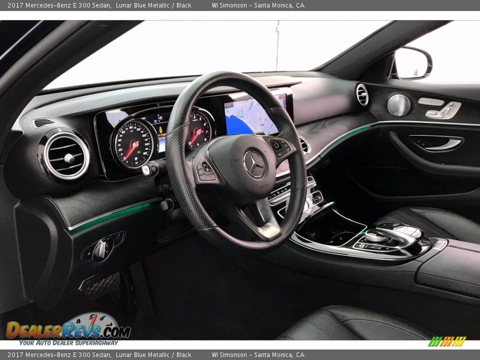 2017 Mercedes-Benz E 300 Sedan Lunar Blue Metallic / Black Photo #22