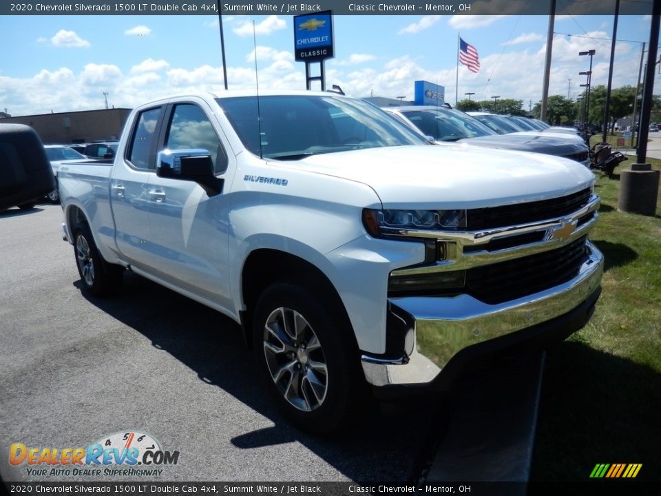 2020 Chevrolet Silverado 1500 LT Double Cab 4x4 Summit White / Jet Black Photo #3