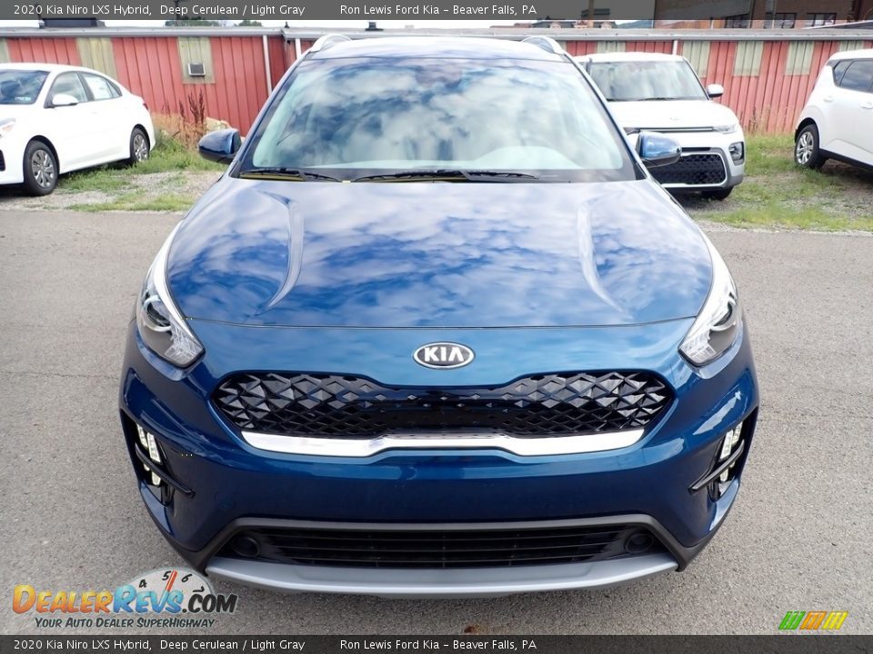 2020 Kia Niro LXS Hybrid Deep Cerulean / Light Gray Photo #4