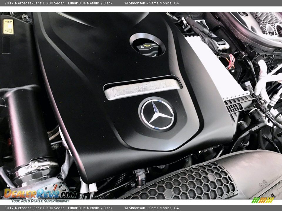 2017 Mercedes-Benz E 300 Sedan Lunar Blue Metallic / Black Photo #31