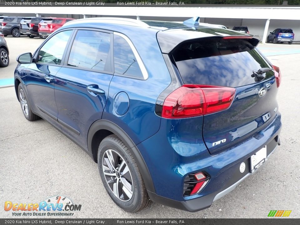 2020 Kia Niro LXS Hybrid Deep Cerulean / Light Gray Photo #7