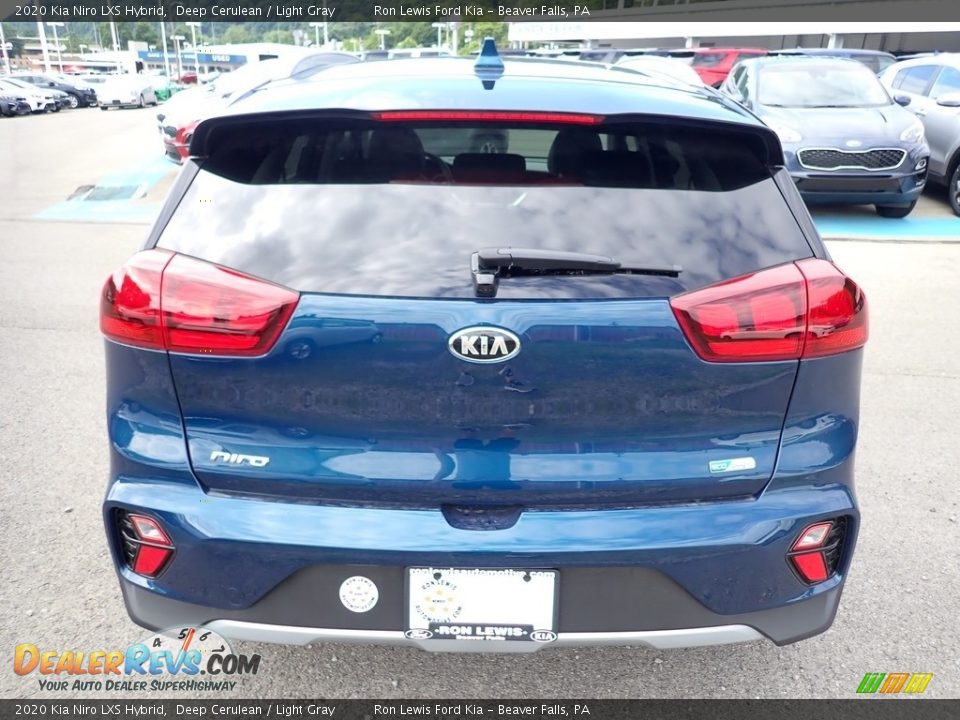 2020 Kia Niro LXS Hybrid Deep Cerulean / Light Gray Photo #8