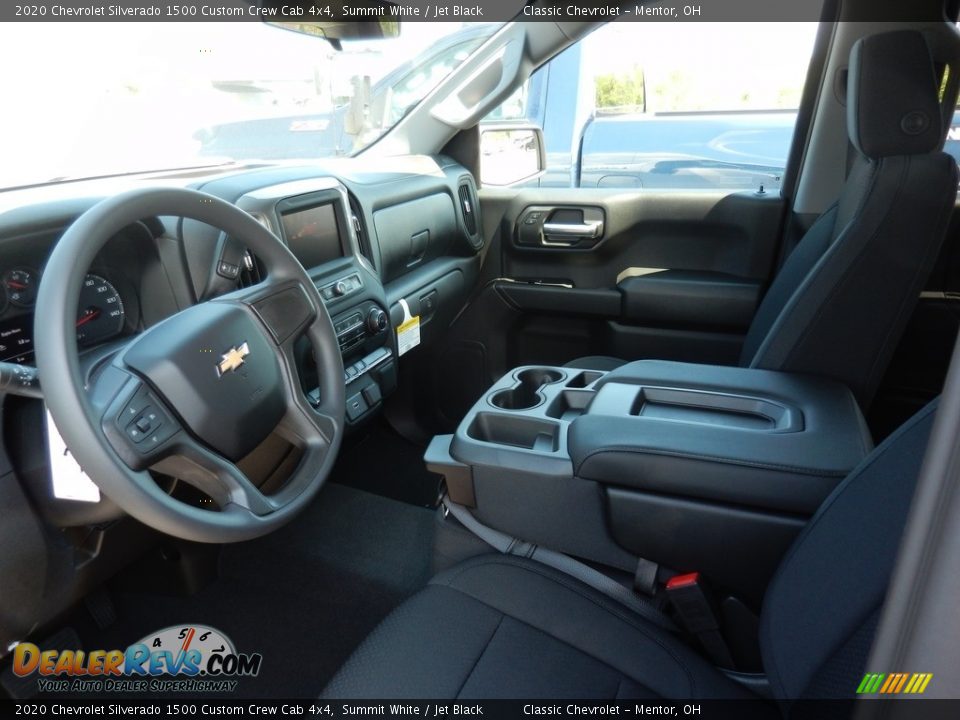 2020 Chevrolet Silverado 1500 Custom Crew Cab 4x4 Summit White / Jet Black Photo #7