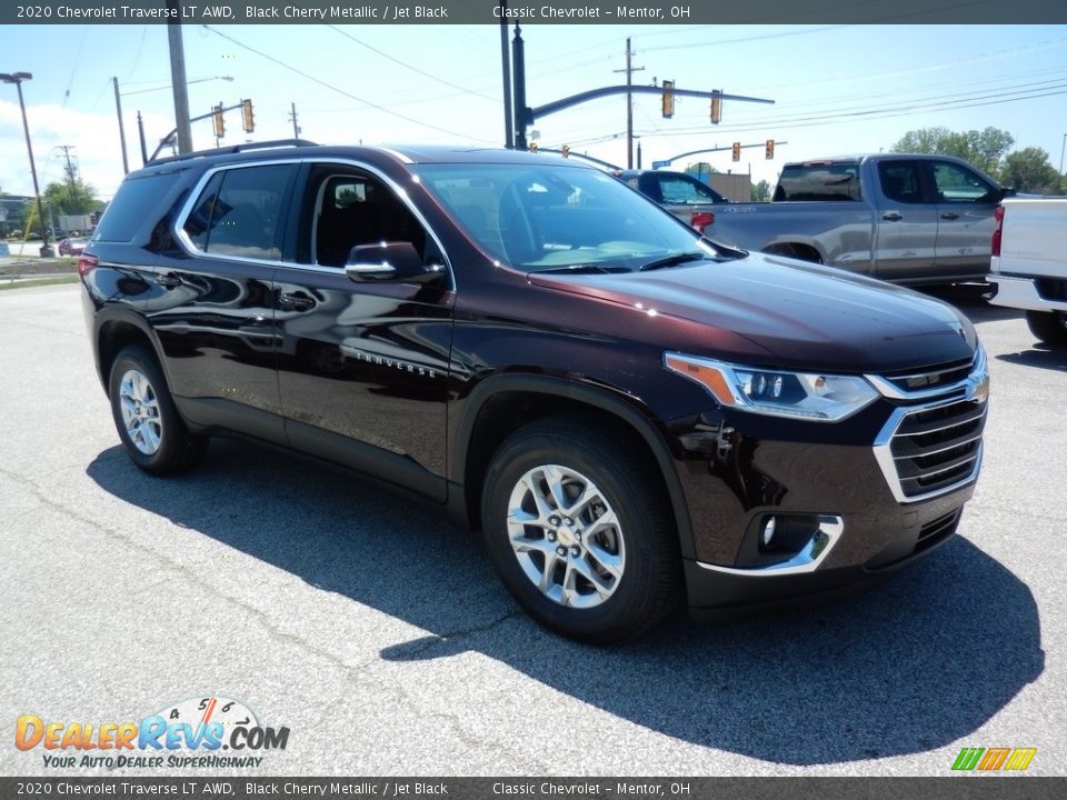 2020 Chevrolet Traverse LT AWD Black Cherry Metallic / Jet Black Photo #3