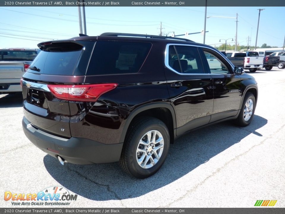 2020 Chevrolet Traverse LT AWD Black Cherry Metallic / Jet Black Photo #4