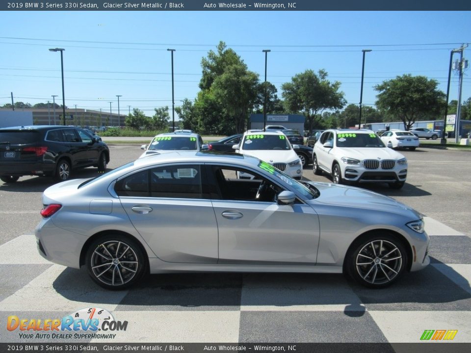 2019 BMW 3 Series 330i Sedan Glacier Silver Metallic / Black Photo #3
