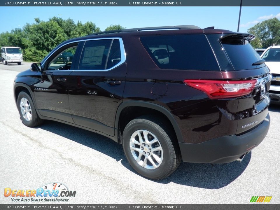 2020 Chevrolet Traverse LT AWD Black Cherry Metallic / Jet Black Photo #5