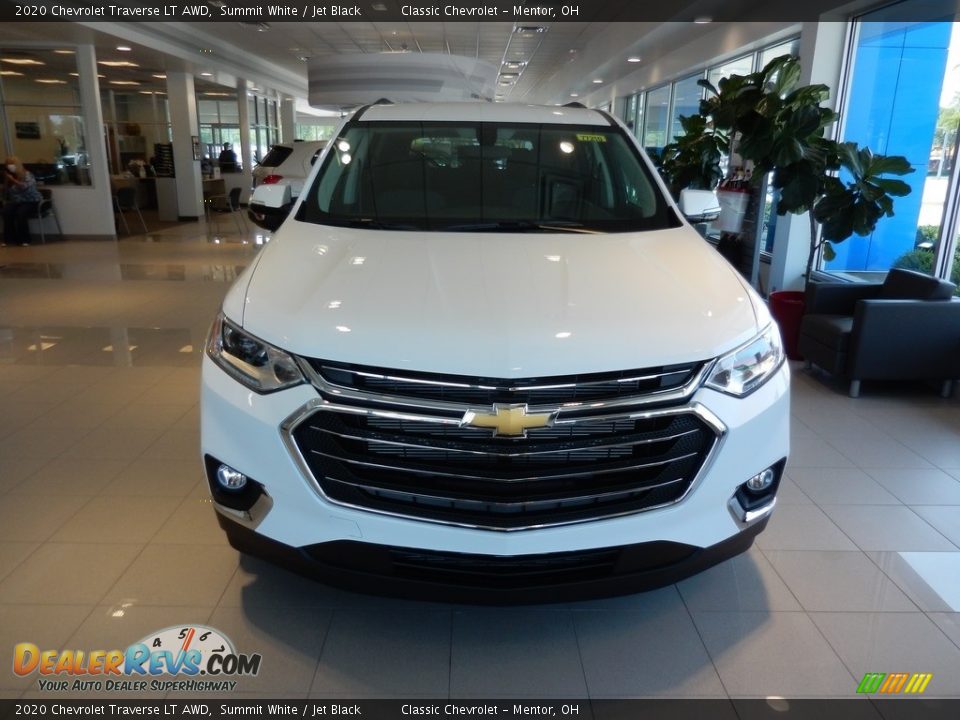 2020 Chevrolet Traverse LT AWD Summit White / Jet Black Photo #2