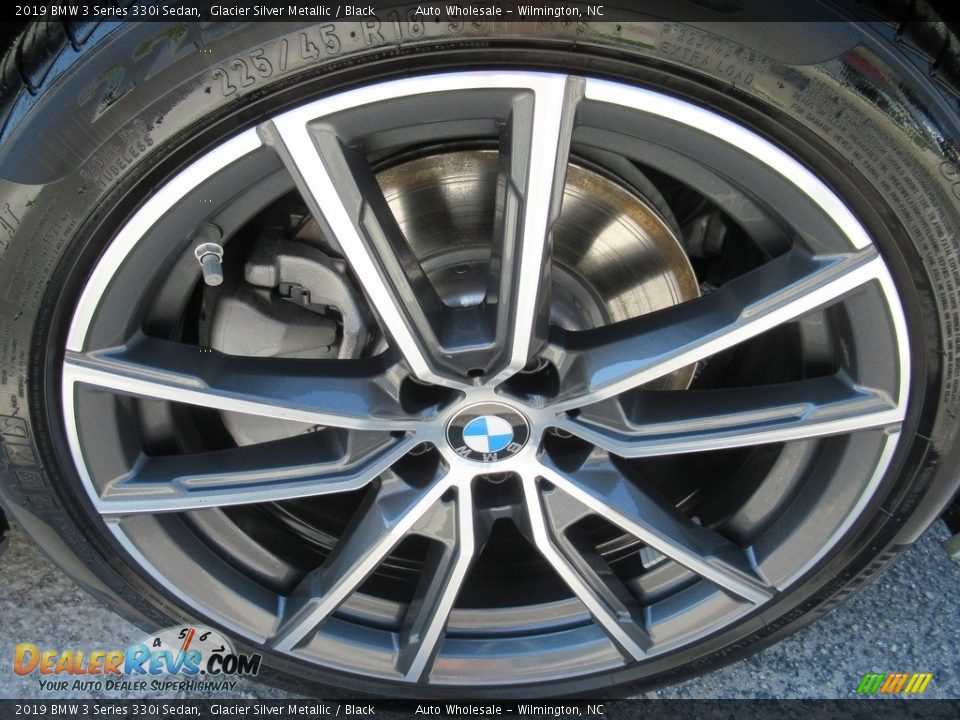 2019 BMW 3 Series 330i Sedan Glacier Silver Metallic / Black Photo #7
