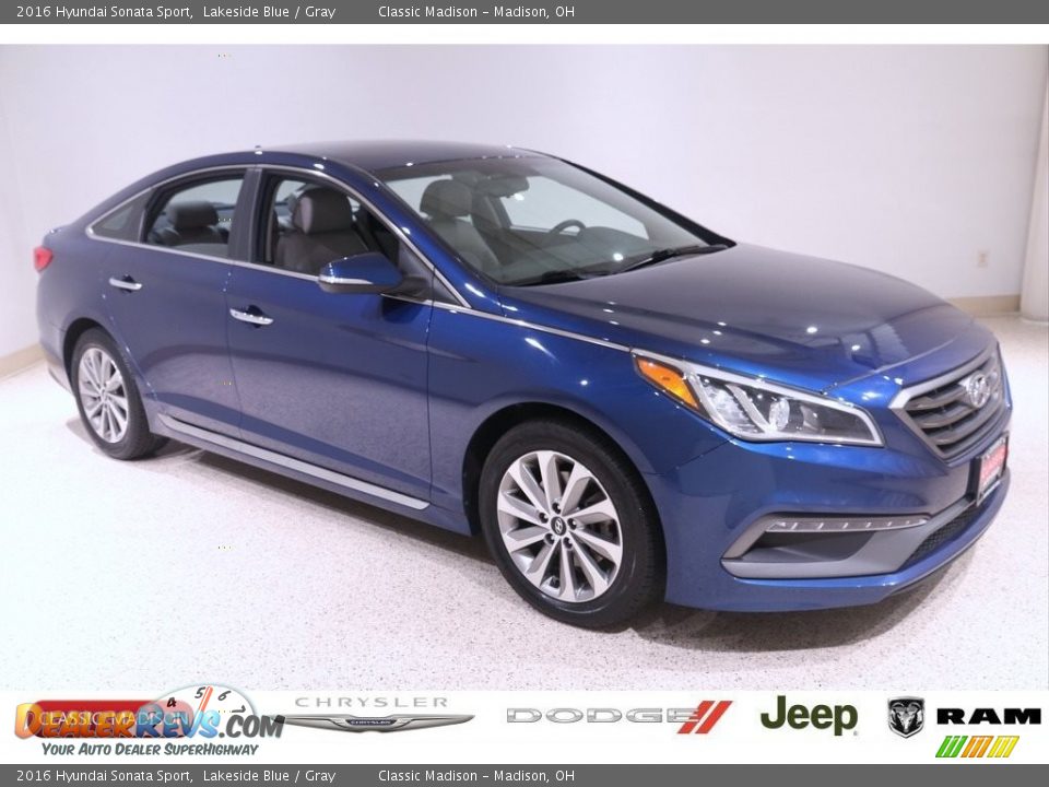 2016 Hyundai Sonata Sport Lakeside Blue / Gray Photo #1