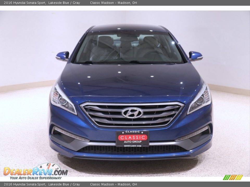 2016 Hyundai Sonata Sport Lakeside Blue / Gray Photo #2