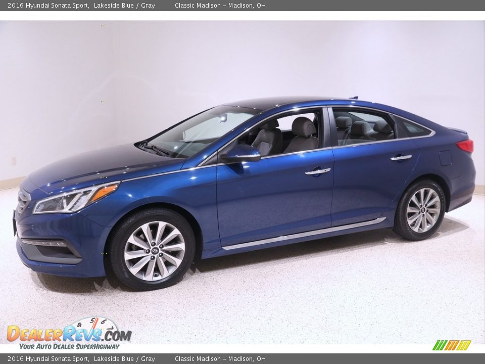 2016 Hyundai Sonata Sport Lakeside Blue / Gray Photo #3