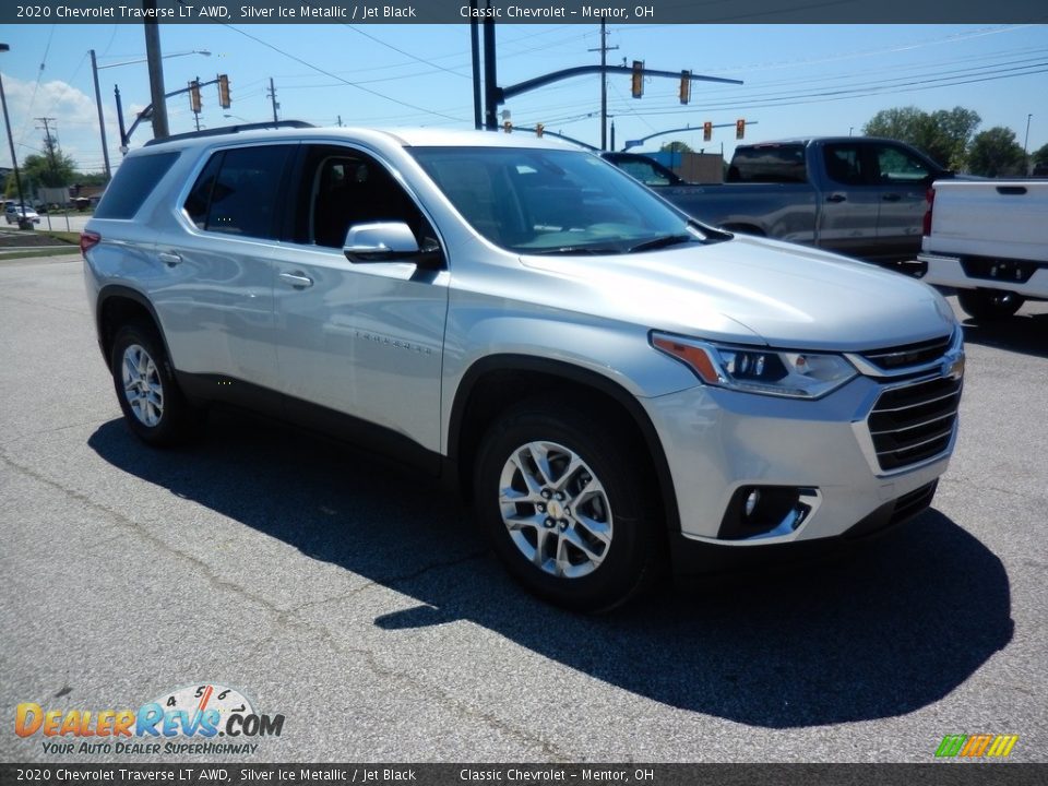 2020 Chevrolet Traverse LT AWD Silver Ice Metallic / Jet Black Photo #3