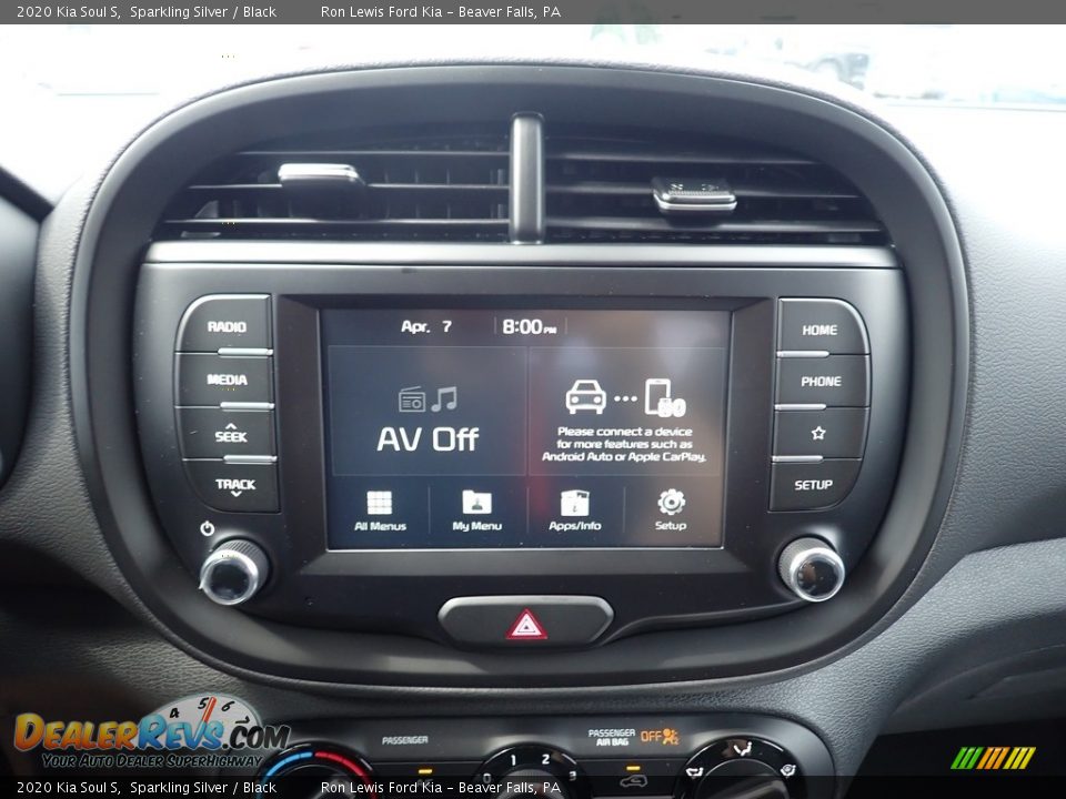 2020 Kia Soul S Sparkling Silver / Black Photo #19