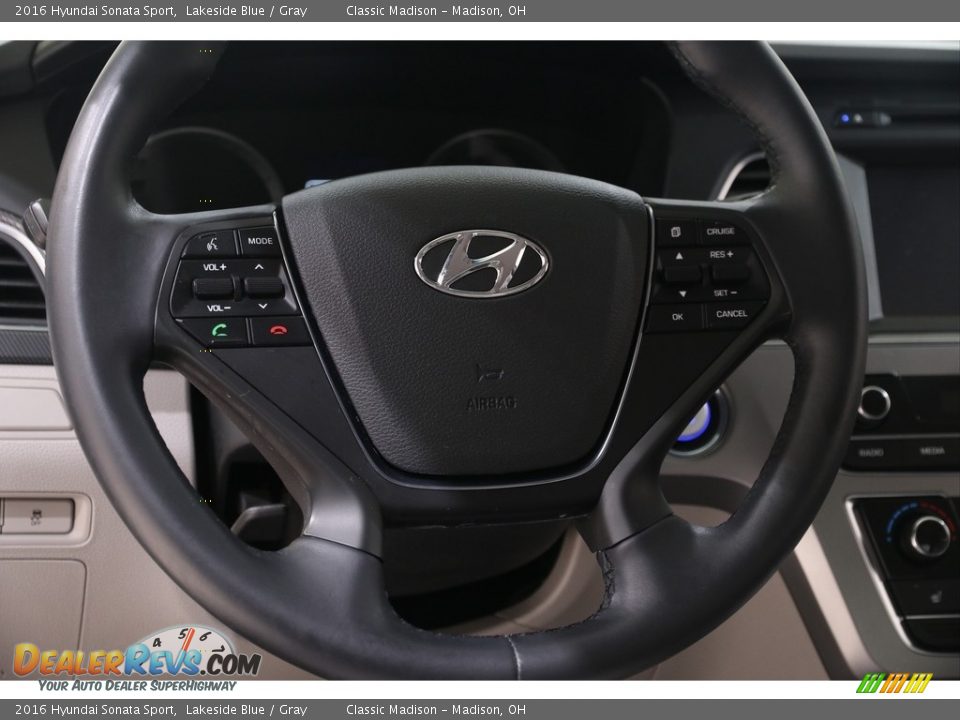 2016 Hyundai Sonata Sport Lakeside Blue / Gray Photo #7