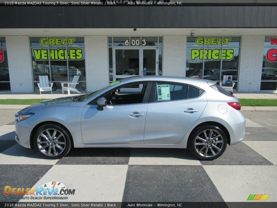 2018 Mazda MAZDA3 Touring 5 Door Sonic Silver Metallic / Black Photo #1