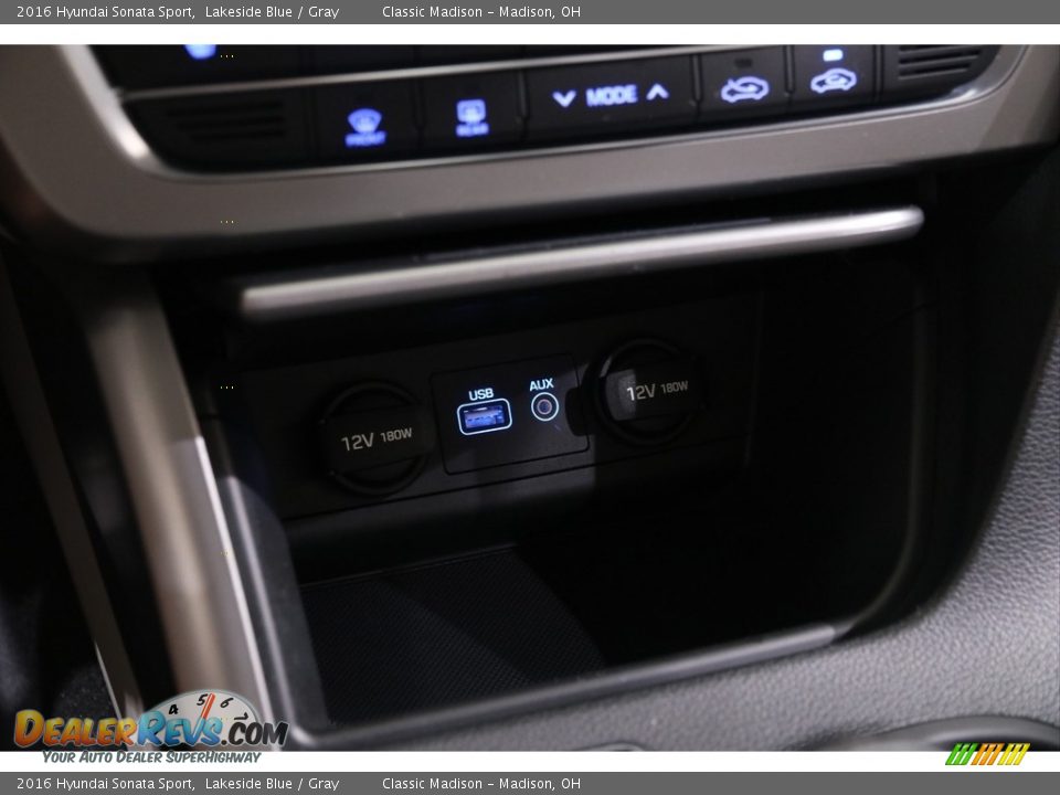 2016 Hyundai Sonata Sport Lakeside Blue / Gray Photo #13