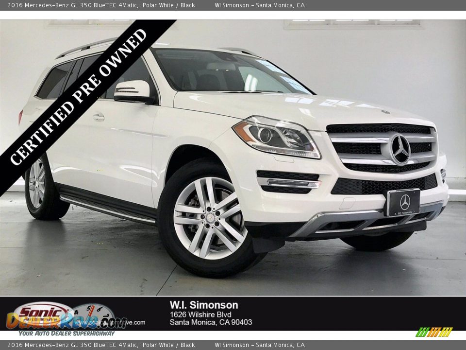 2016 Mercedes-Benz GL 350 BlueTEC 4Matic Polar White / Black Photo #1