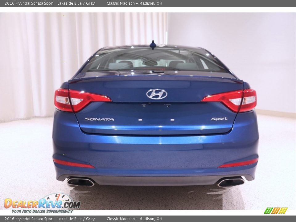 2016 Hyundai Sonata Sport Lakeside Blue / Gray Photo #17