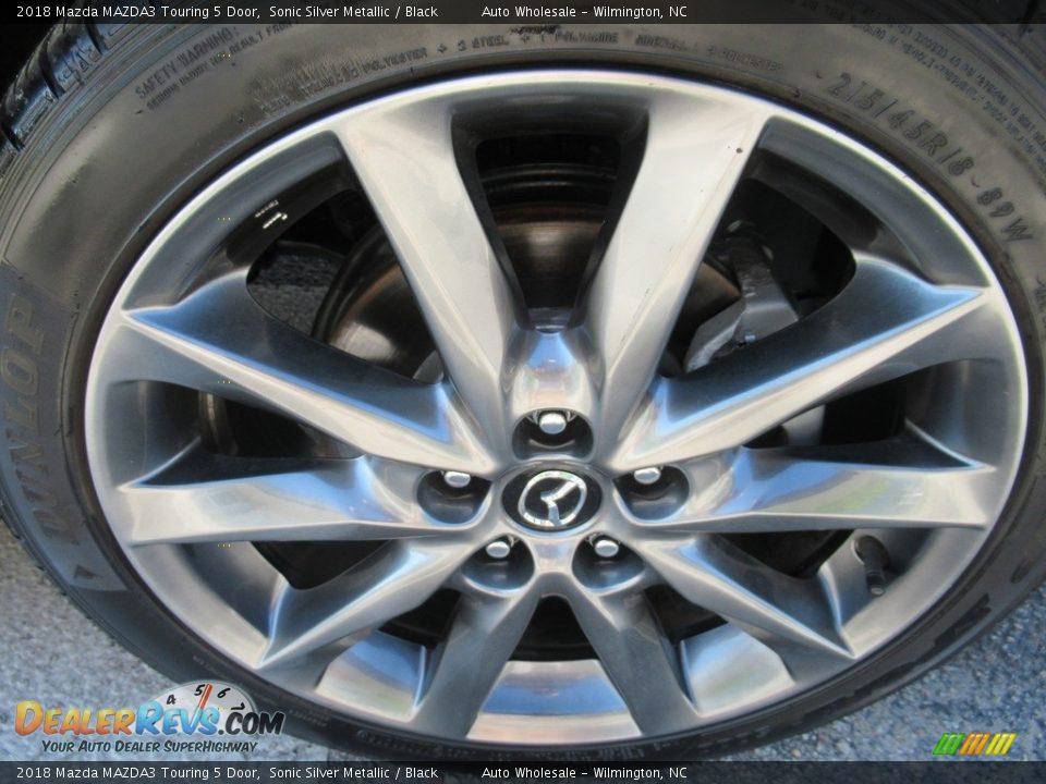 2018 Mazda MAZDA3 Touring 5 Door Sonic Silver Metallic / Black Photo #7